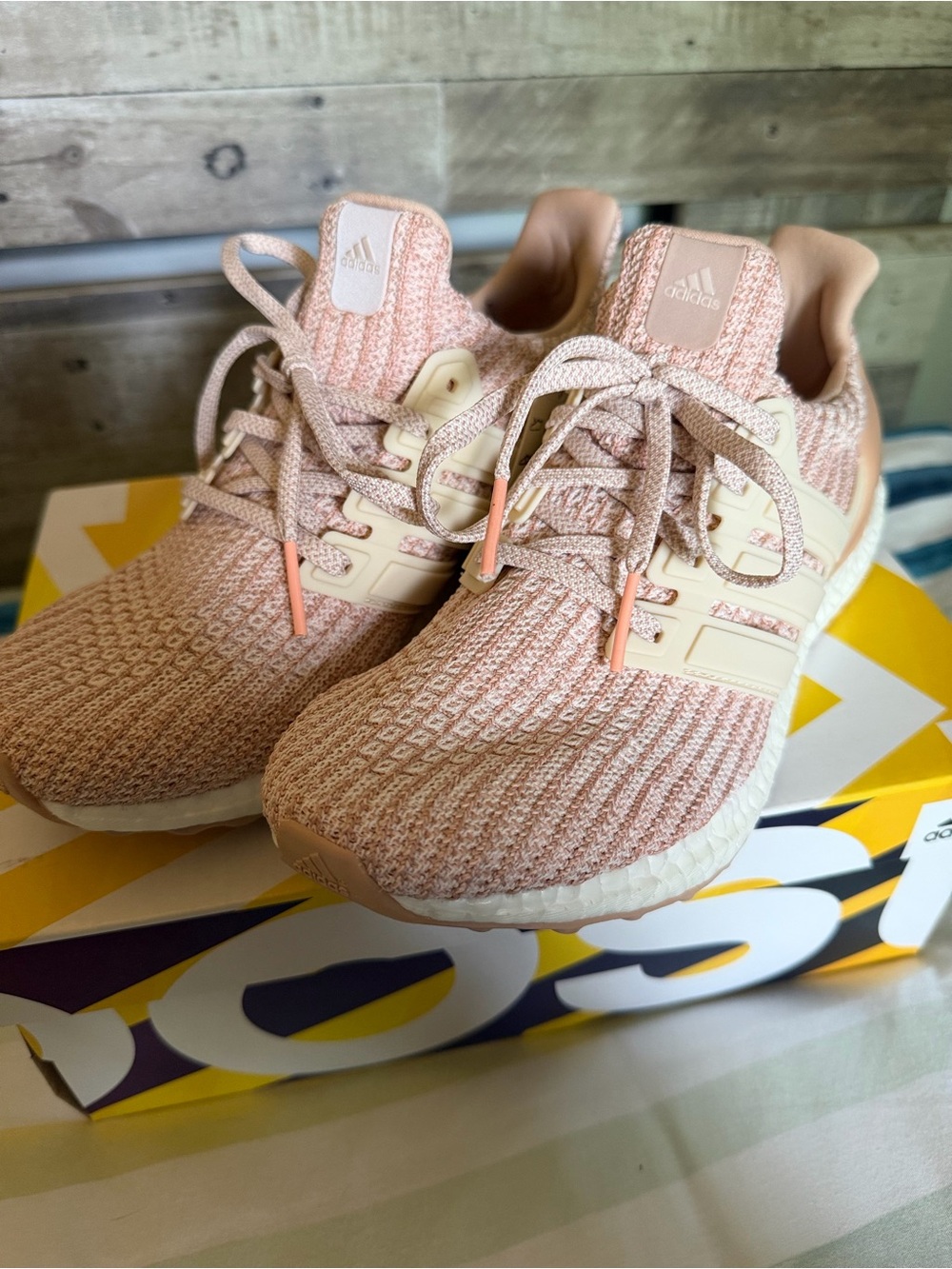 adidas UltraBoost 3.0 W "Ash Pearl" Running Shoes BB6497 Women's Size 7.5